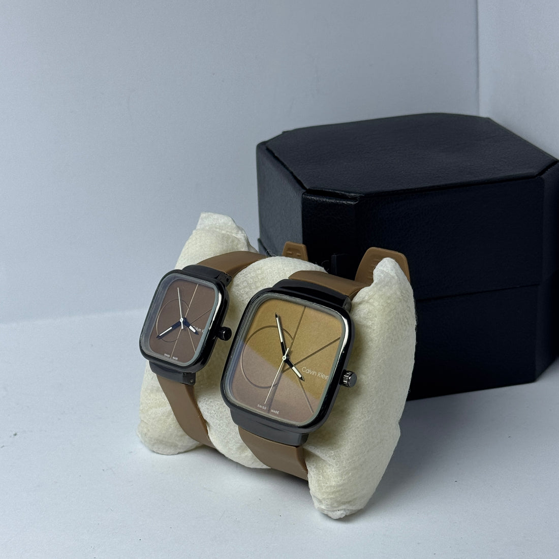 stylish square couple watches