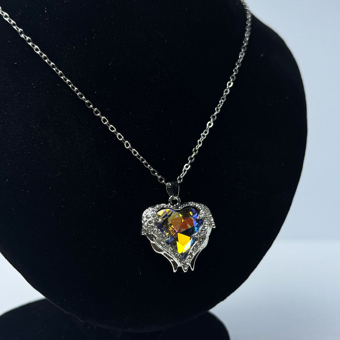 Angel heart necklace